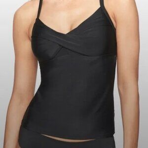 *New with tags TALL Athleta black twister tankini 34 B/C tall